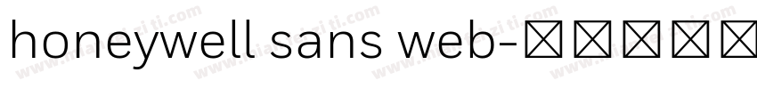 honeywell sans web字体转换